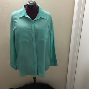 Aqua Green Blouse